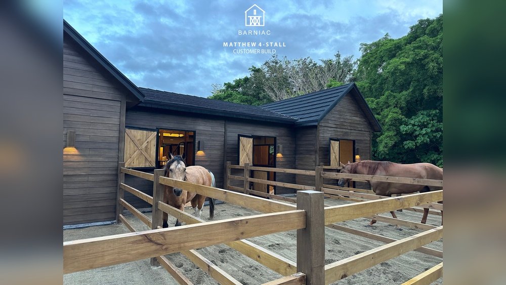 4 Stall Horse Barn Kits