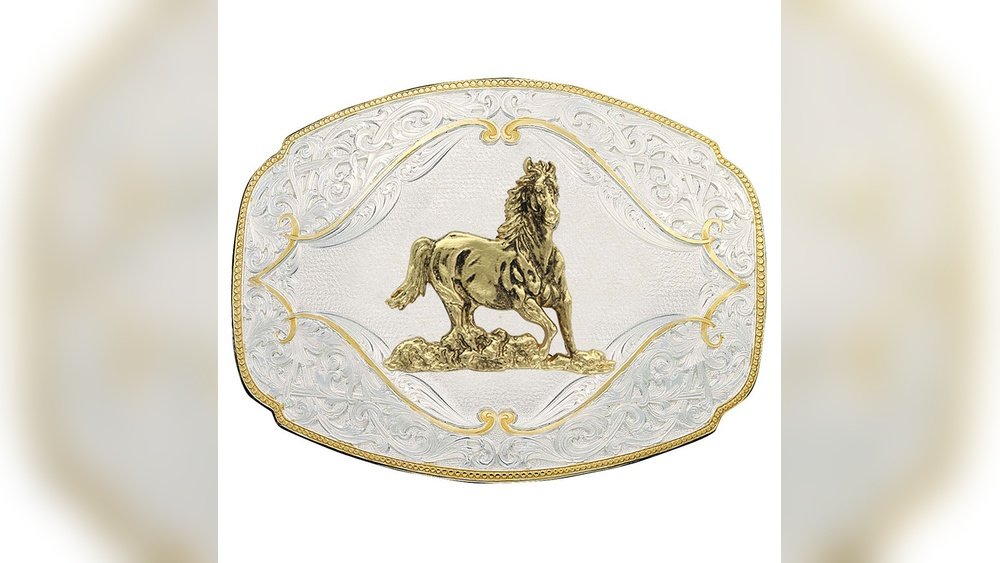 Belt With Horse Buckle