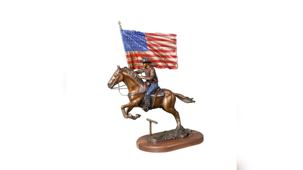 Cowboy on Horse Statue