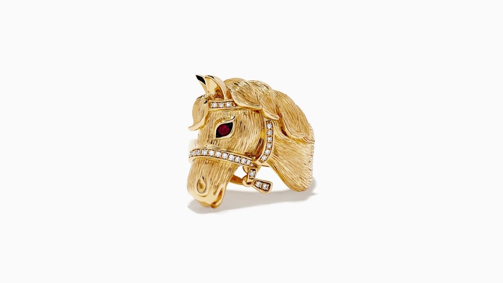 Gold Horse Ring