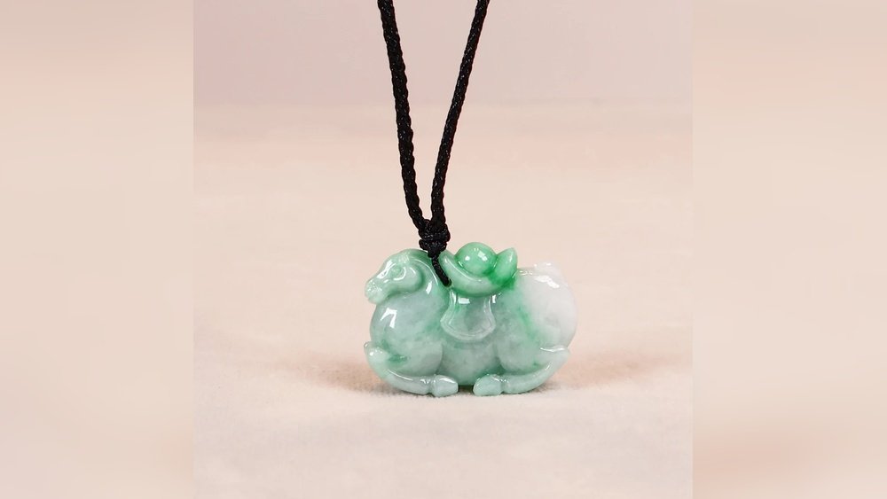 Green Jade Horse Pendant