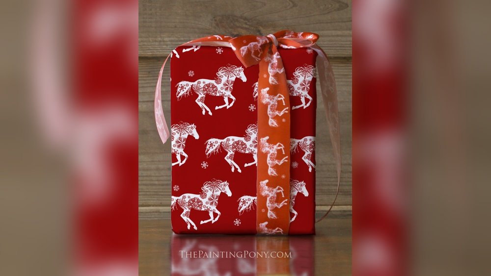 Horse Christmas Wrapping Paper