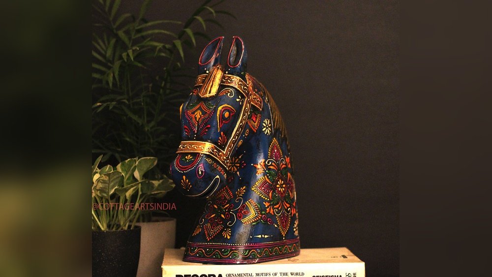 Rajasthani Carved Horse Head