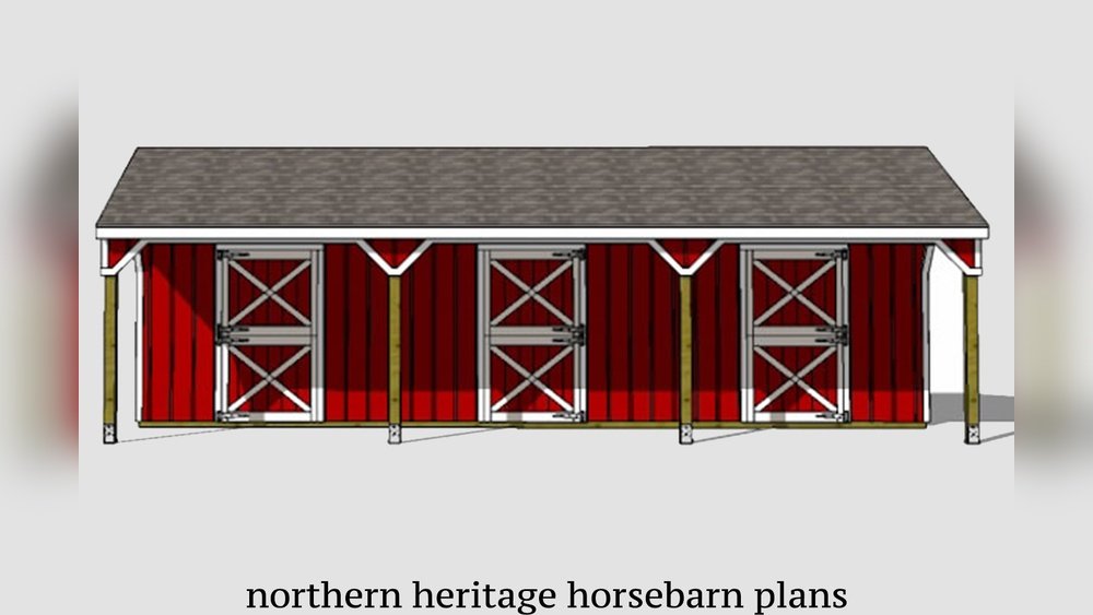 Three Stall Horse Barn